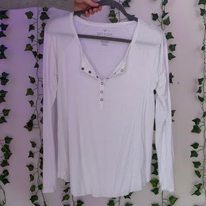 American Eagle Henley Tee